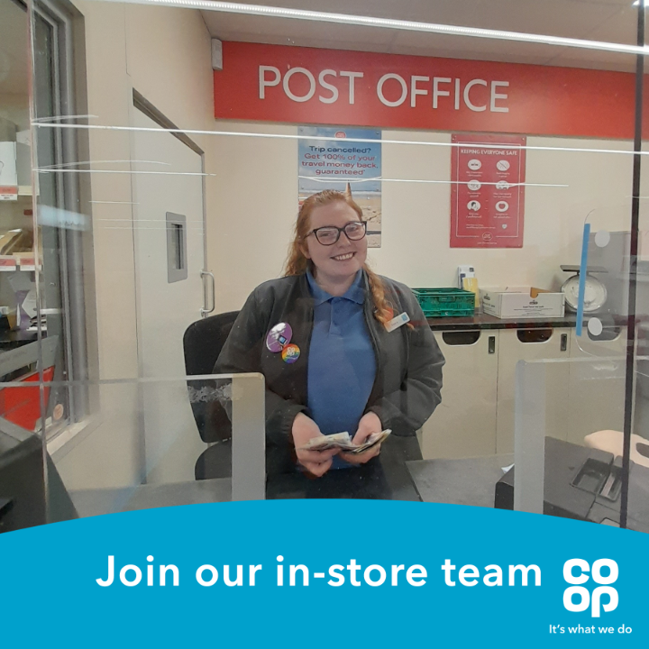 Our <a href="/coopuk/">Co-op</a> store colleagues get trained in a wide-range of activities to provide vital services that support local communities 💙 Learn more about our available vacancies 👉 coop.uk/3NKGt2J