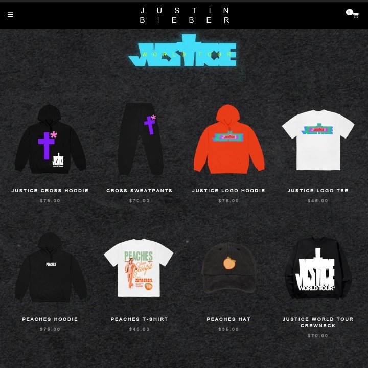 ibeliebersmx's tweet photo. 👕| La merch oficial del #JusticeWorldTour ya está disponible en el sitio web de Justin Bieber. https://t.co/D1p5EOKP1u