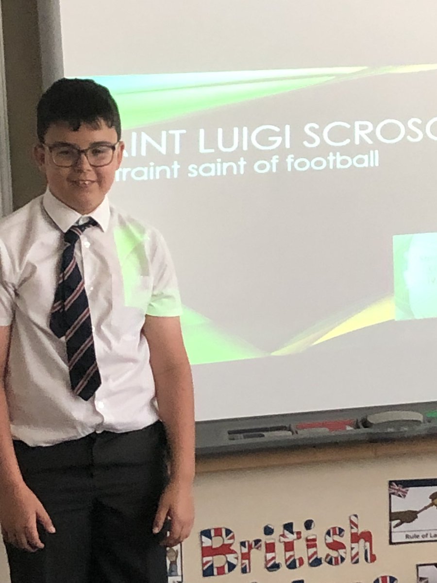 SoulsSchool's tweet photo. Year 6 have been presenting their Saint projects this week. They have confidently delivered facts and information about their Saint. We are looking forward to their Confirmation next week @RCBirmingham and welcoming Archbishop Bernard @SoulsSchool @HolySoulsAG #Confirmandi https://t.co/IuMOmbmxYr