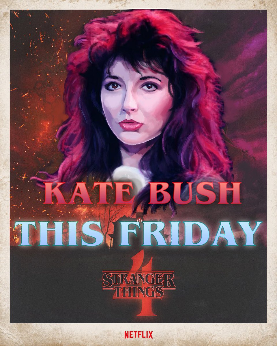 FishPeopleFC's tweet image. Tomorrow it will be Friday.
And the whole world will be #RunningUpThatHill

#StrangerThings4 
#StrangerThings
#KateBush