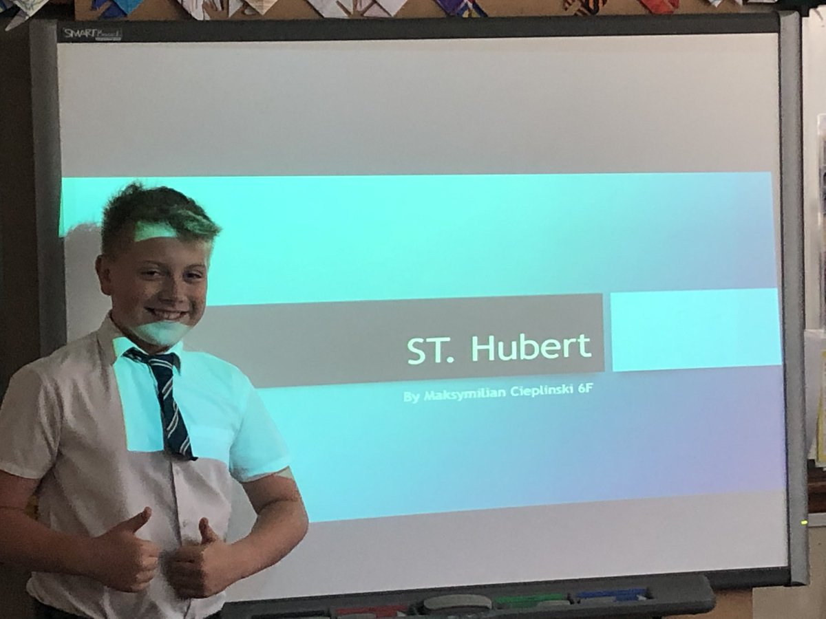 SoulsSchool's tweet photo. Year 6 have been presenting their Saint projects this week. They have confidently delivered facts and information about their Saint. We are looking forward to their Confirmation next week @RCBirmingham and welcoming Archbishop Bernard @SoulsSchool @HolySoulsAG #Confirmandi https://t.co/WY5OIxHlV8