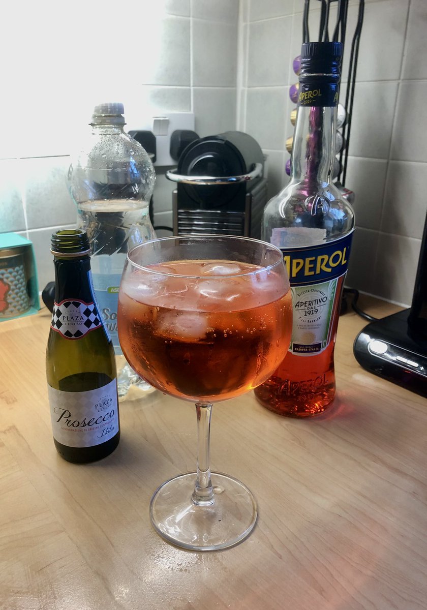 ListerJenn's tweet photo. Holiday Mode activated - you can bring out the sunshine anytime now ☀️ 🤞#AperolTime #ReadyforSunshine #RainCanFeckOff https://t.co/5M4euhwG7S