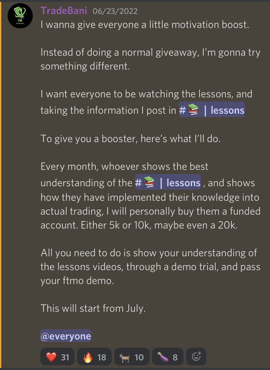 tradebani's tweet photo. July intake at #5GM. DM to get involved. Limited spaces as per. Gonna be a very exiting month inshallah, loads of content coming. For those already in the chat, be ready. https://t.co/FJPCiuW4gY
