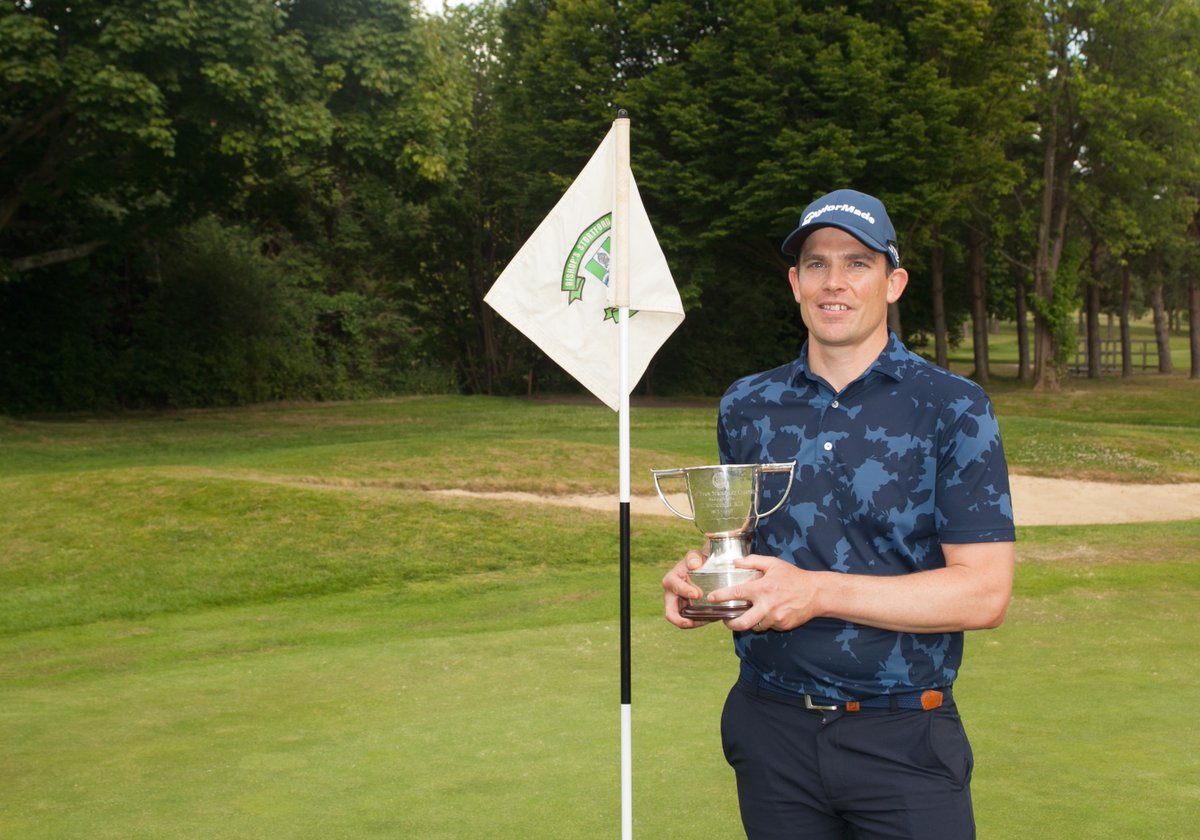 Here's how you win a golf tournament...six birdies and an eagle on the final day...hats off Michael Vandenberg 71, 64 = -7 and a one-shot victory