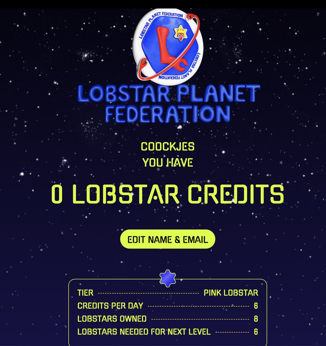The <a href="/thelobstars/">The Lobstars</a> LPF is live! My lobstars are “denned”. Now it’s time to earn the credits