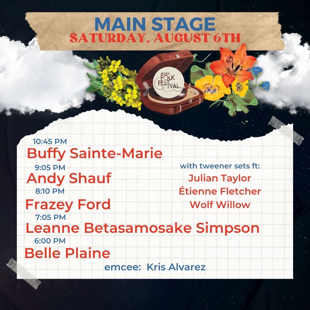 Yes, plz, Saturday, August 6th! 🤩 The 51st Main Stage schedule is here...
Tickets: bit.ly/3AhhTDh
#YQR #RFF22 #exploresask #seeyqr