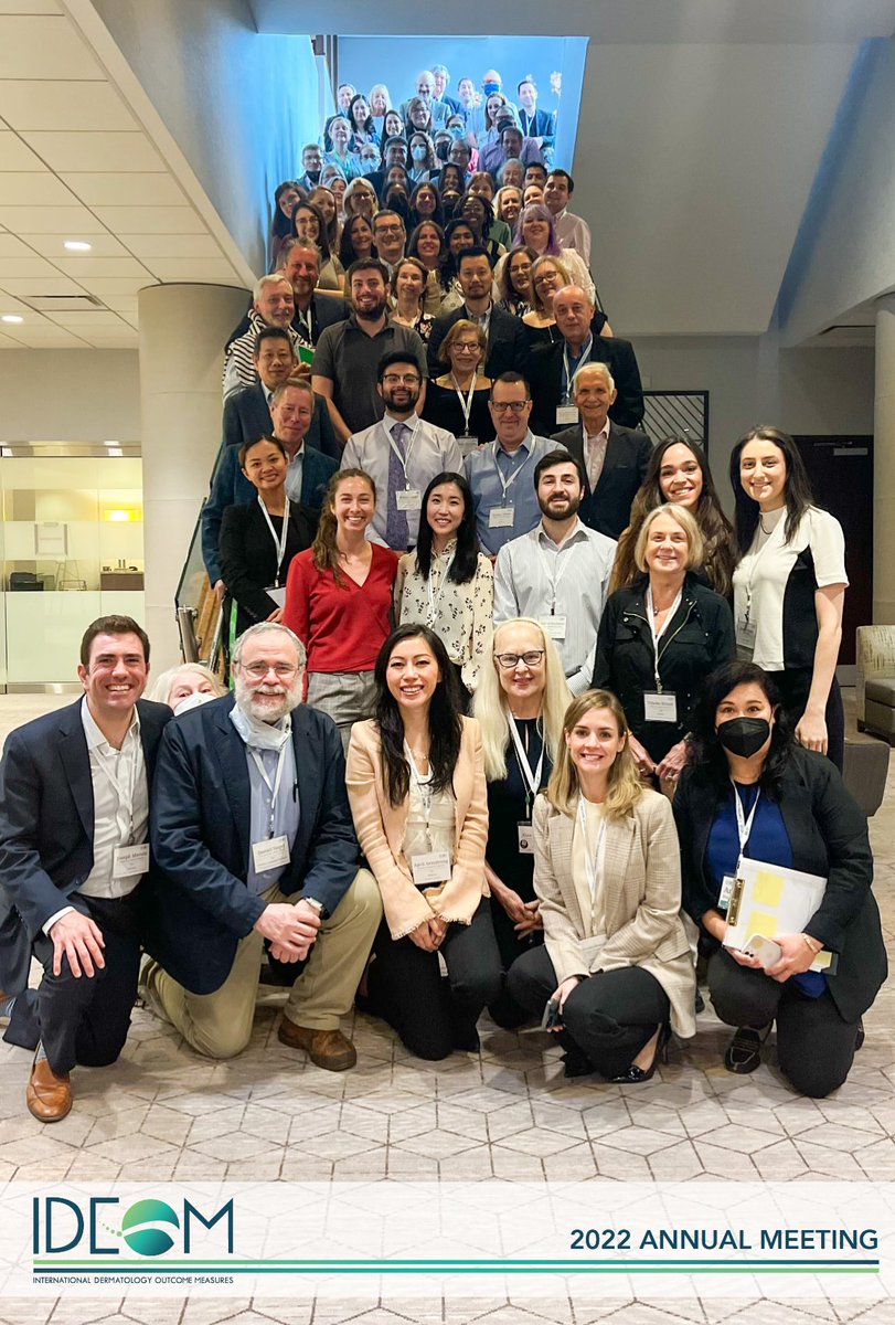 Our amazing group of patient research partners, physicians, researchers, and supporters at the 2022 annual meeting! Thank you all for joining us from all over the world #dermatology #dermtwitter