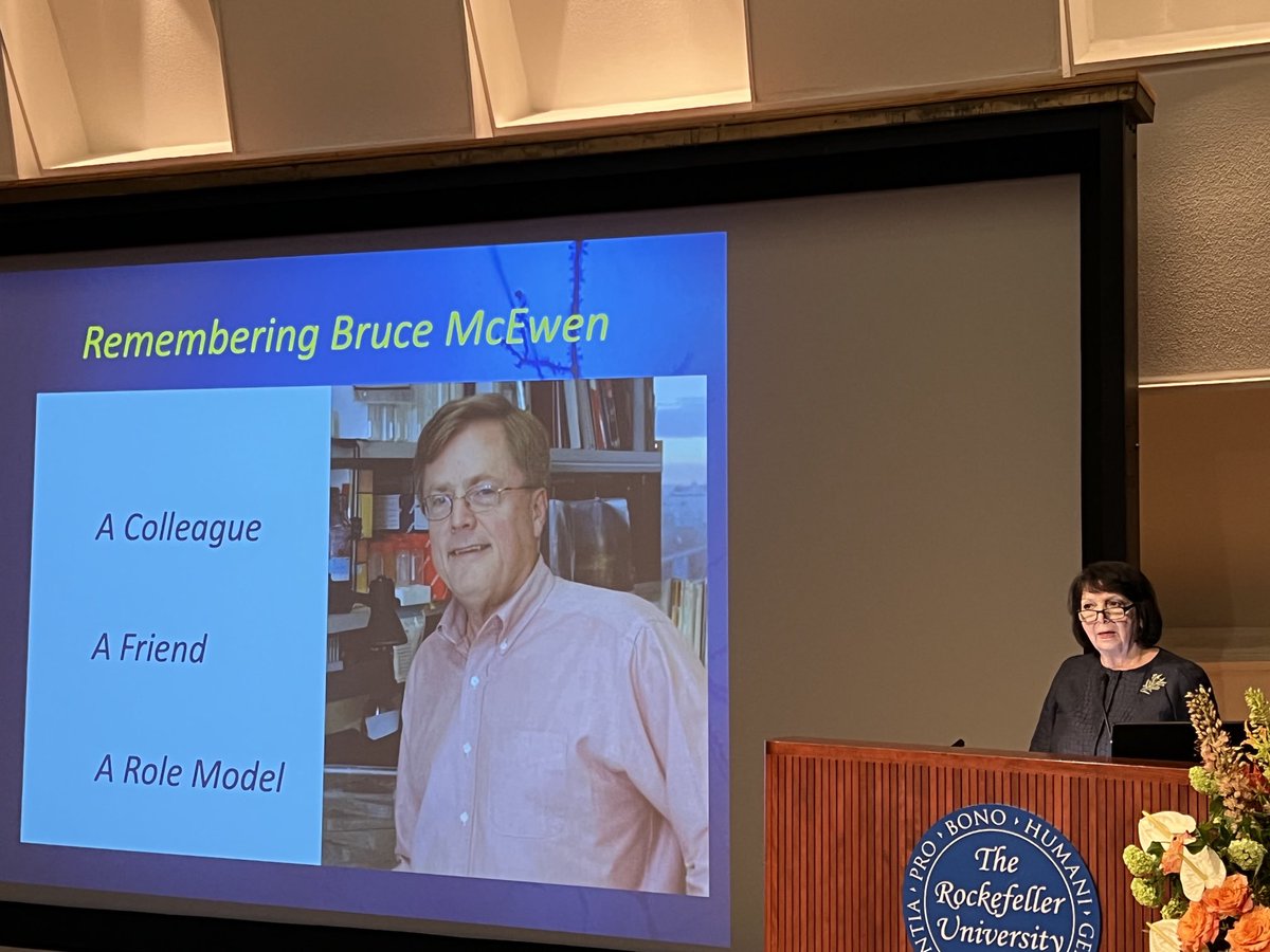 Huda Akil celebrates the life and legacy of Bruce McEwen at Rockefeller University in NYC…