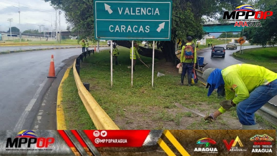 MPPOPARAGUA's tweet photo. #30Ju 🚧 Avanzamos por Amor en #Aragua, articulados con @viasdearaguas desde la ARC 🛣️ Distribuidor Palo Negro, continuamos trabajos de Limpieza y Desmalezamiento.
@NicolasMaduro @Soykarinacarpio @GRaulparedes @IngSaulMSan @MObras_Publicas
#PrevenciónMetereológica https://t.co/Crhx1wNSKh