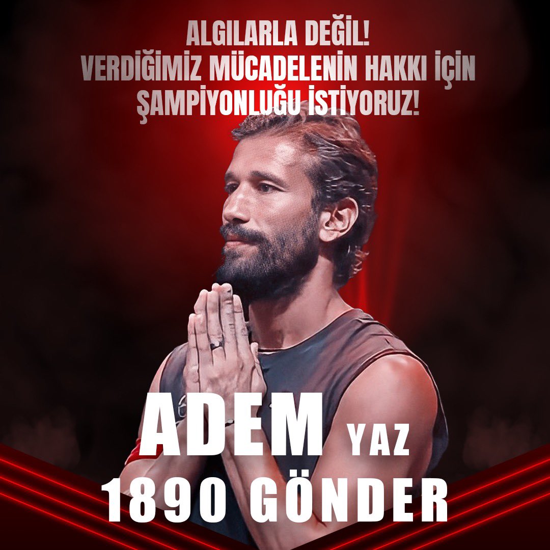 AK_resmifan's tweet photo. “Başarının cinsiyeti yoktur.” 

Algılarla değil, verdiğimiz mücadelenin hakkı için şampiyonluğu istiyoruz! 

KupaYolunda Adem1890 
AdemYaz 1890aGönder

#AdemKılıççı ~ #AKFC 

[ #Survivor2022AllStar #SurvivorAllStar2022 ] https://t.co/N3OOF7ErmX