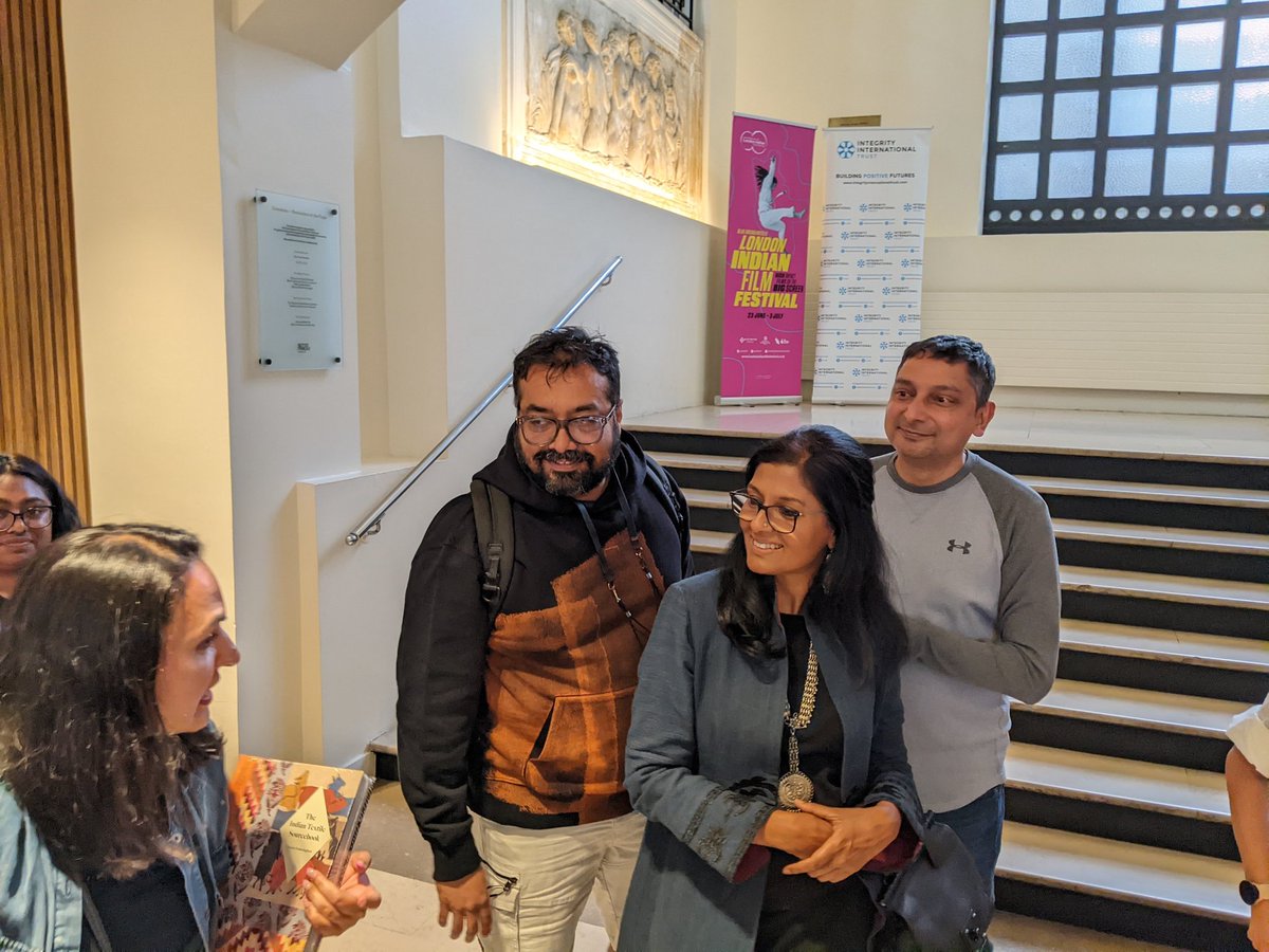 Terrific talk @nanditadas #nanditadas - we also have an interview too where she talked about her latest film, filmmaking more generally, and producing work too... Look who turned up #AnuragKashyap #liff2022 @LoveLIFF and Liff's Naman Ramachandran