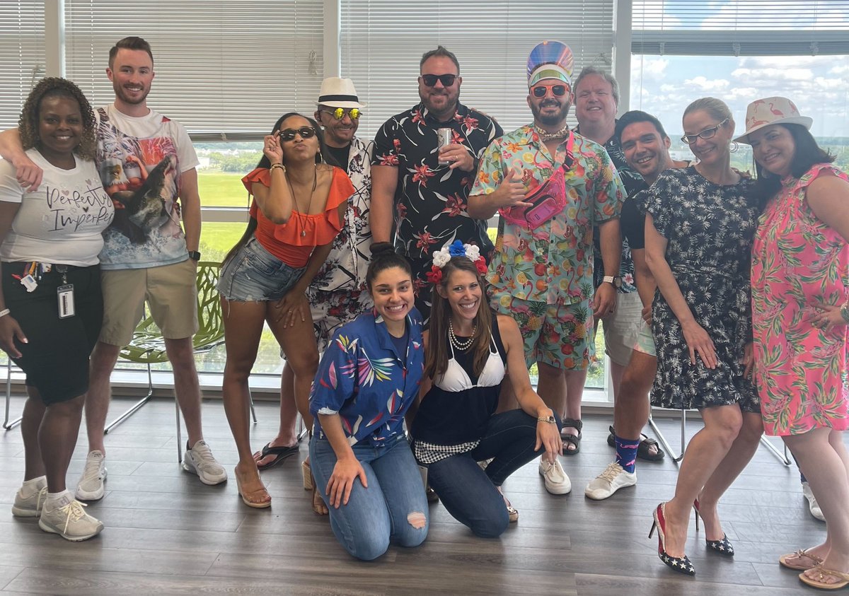 Secret’s out: <a href="/TrustValidity/">Validity</a> just launched brand-new summer uniforms! ... JK, the team chose these 🔥 getups all on their own. Leave it to the Tampa office to close out Q2 in style 😎🌴 #SummerVibes