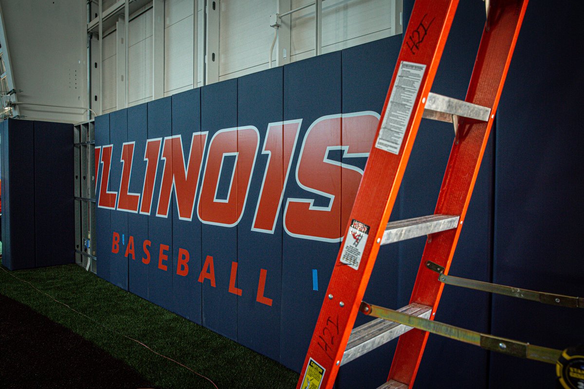 IlliniBaseball's tweet photo. One of the nation's best baseball indoors is almost complete. 👀

#Illini https://t.co/kZ9OA6YYQd