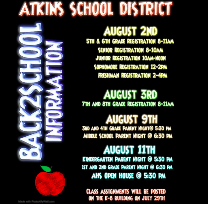 atkins_middle's tweet photo. Mark your calendars for these important dates! https://t.co/MkzPmdu7RD