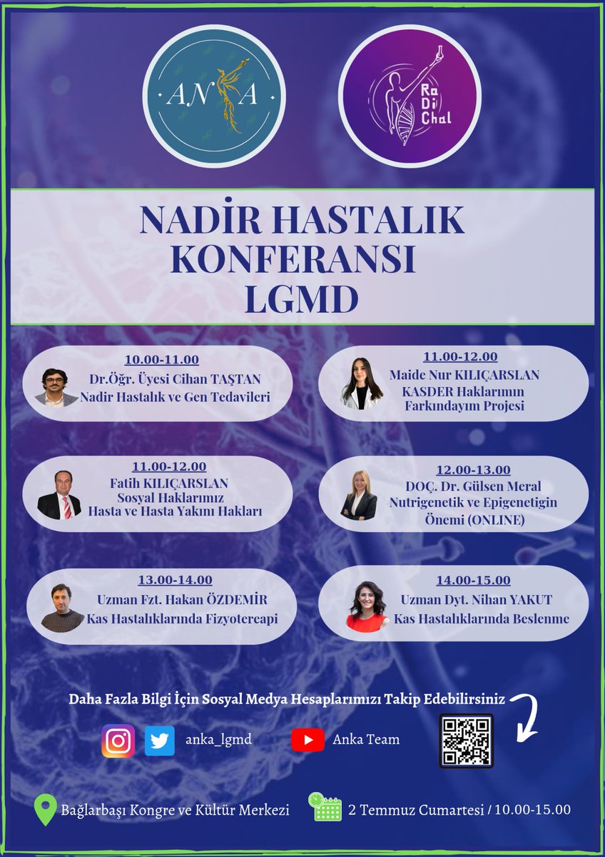 Anka_Lgmd's tweet photo. KONFERANSIMIZA SON 2 GÜN KALDI 🥳🥳 PROFİLİMİZİ ZİYARET EDİP LİNKE TIKLAYARAK KAYIT FORMUNU DOLDURMAYI UNUTMAYIN📢🤩

#lgmdiçinankaheryerde #lgmdninfarkındayım https://t.co/veV86cW3ok