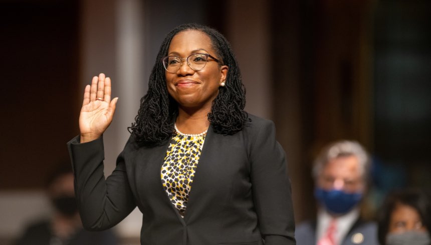 NationalAction's tweet photo. Congratulations, Justice Ketanji Brown Jackson, on being sworn in as an Associate Justice on the U.S. Supreme Court. #JudgeToJustice
Photo Cred: @JudiciaryDems https://t.co/CyWQPZoUPI