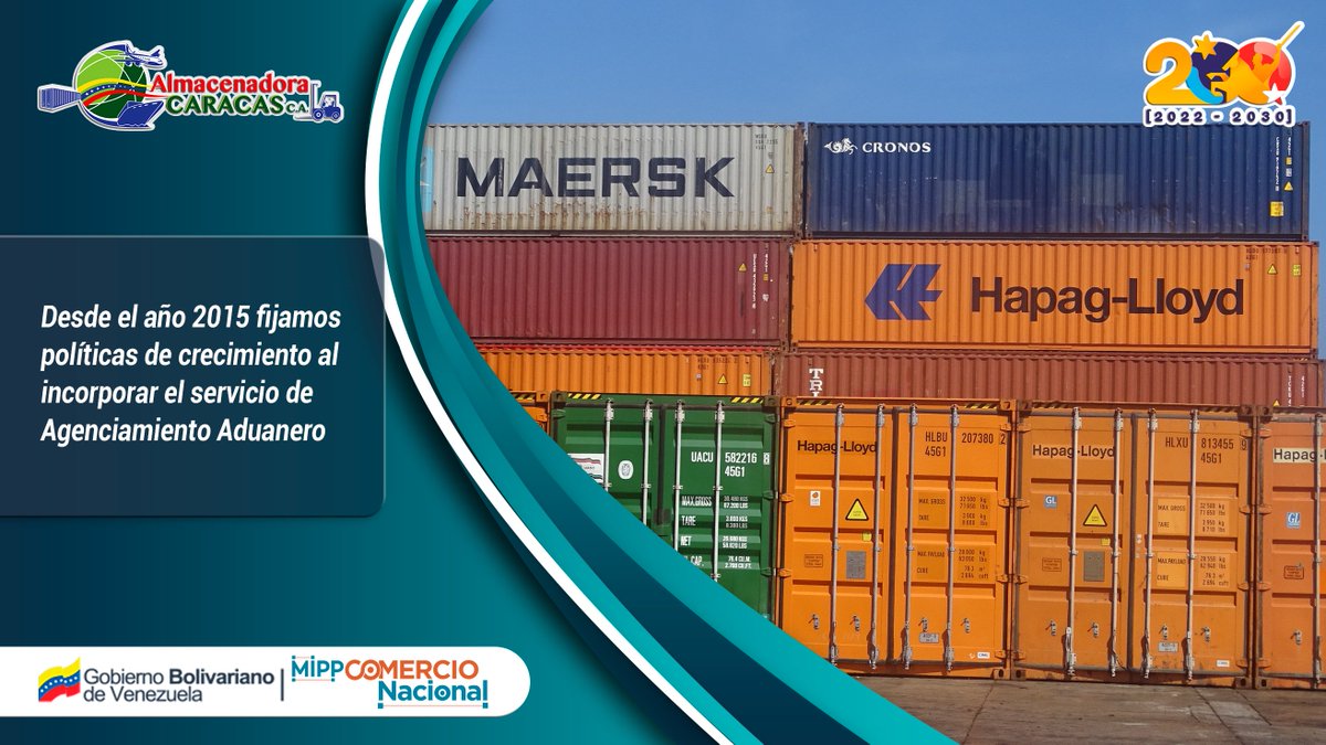 almacaracas's tweet photo. En estos 75 años de experiencia hemos fortalecido nuestro servicio de Agenciamiento Aduanero, consolidando respaldo con las navieras y agentes de carga. https://t.co/kTpcnXFdbM