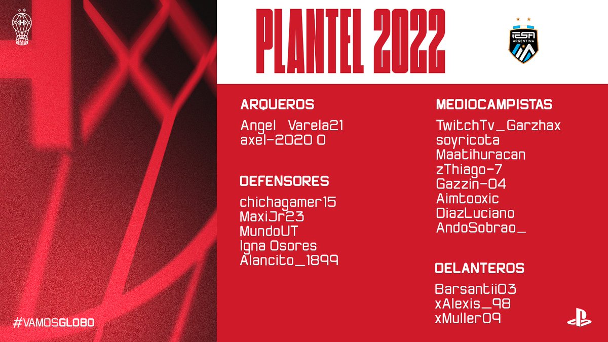 HuracanEsports's tweet photo. #PS4 #FIFA22 🎈🎮 Presentamos el plantel que nos estará representando en esta nueva temporada de @IESAFIFAar.
Se renuevan las ilusiones para el conjunto Quemero. 🎈
Vamos Globo!
🎮🎈 https://t.co/Xc2Fn7EvU2