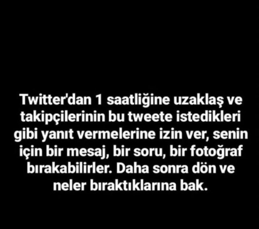 bi saat sonra burdayim kesin kimse bir sey yazmaz ama neyse