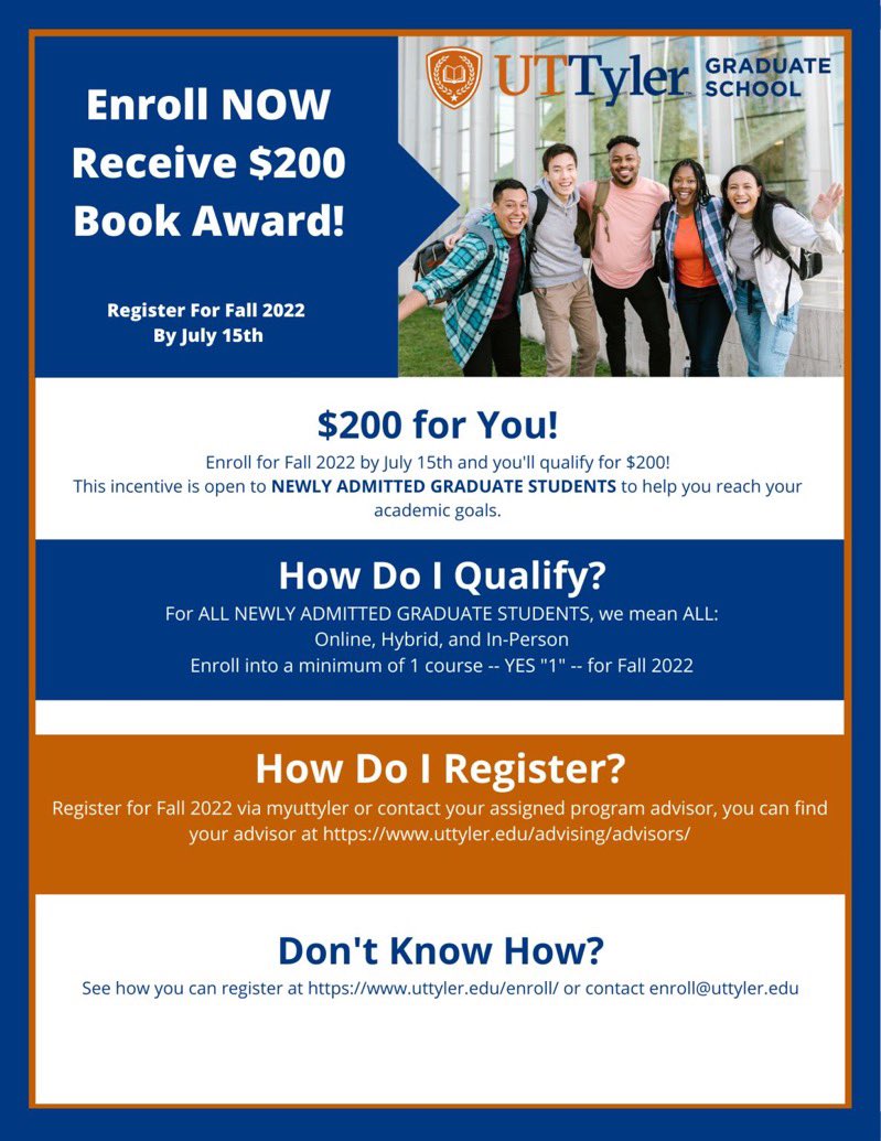 UT Tyler Grad School tweet media