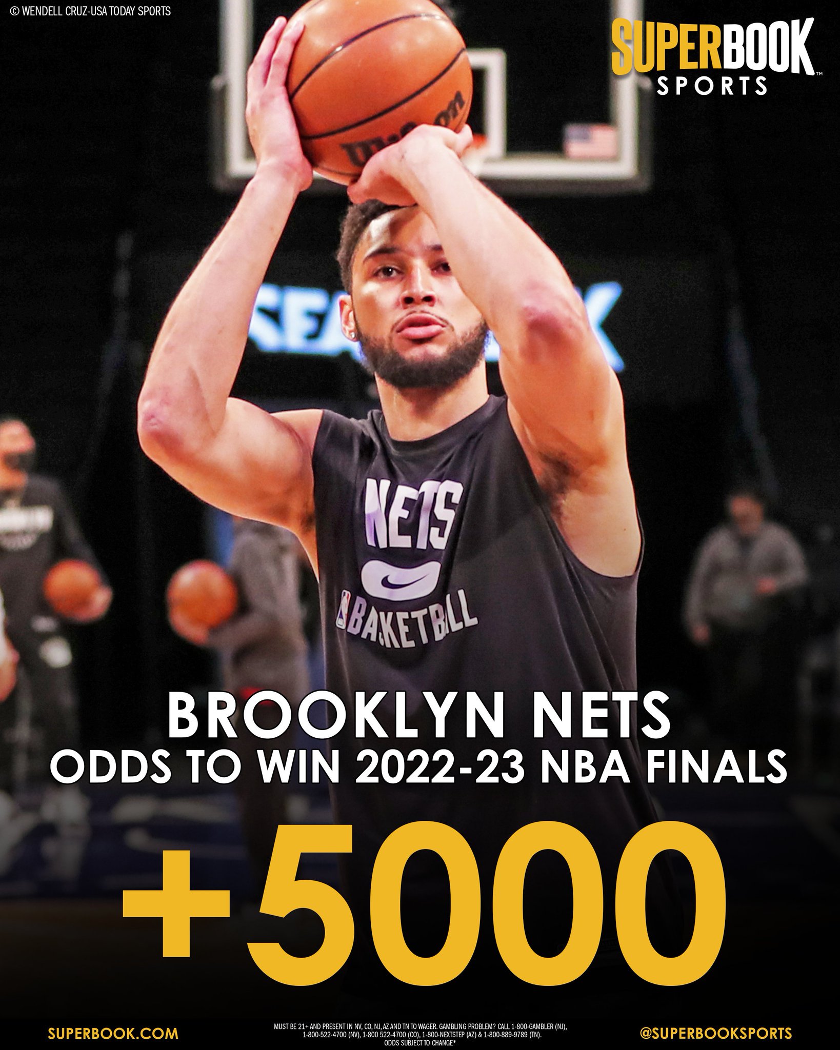 SuperBook Sports on Twitter "The Nets odds to win the 202223 NBA