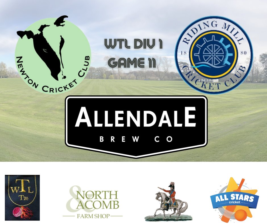 NewtonCricket's tweet photo. This weekend sees us travel to @Ridingmillcc for game 11, marking the halfway point of the season. After a topsy-turvy first half, the Cows are searching for some consistency in order to begin progressing up the table. https://t.co/d1gVSD1EL7