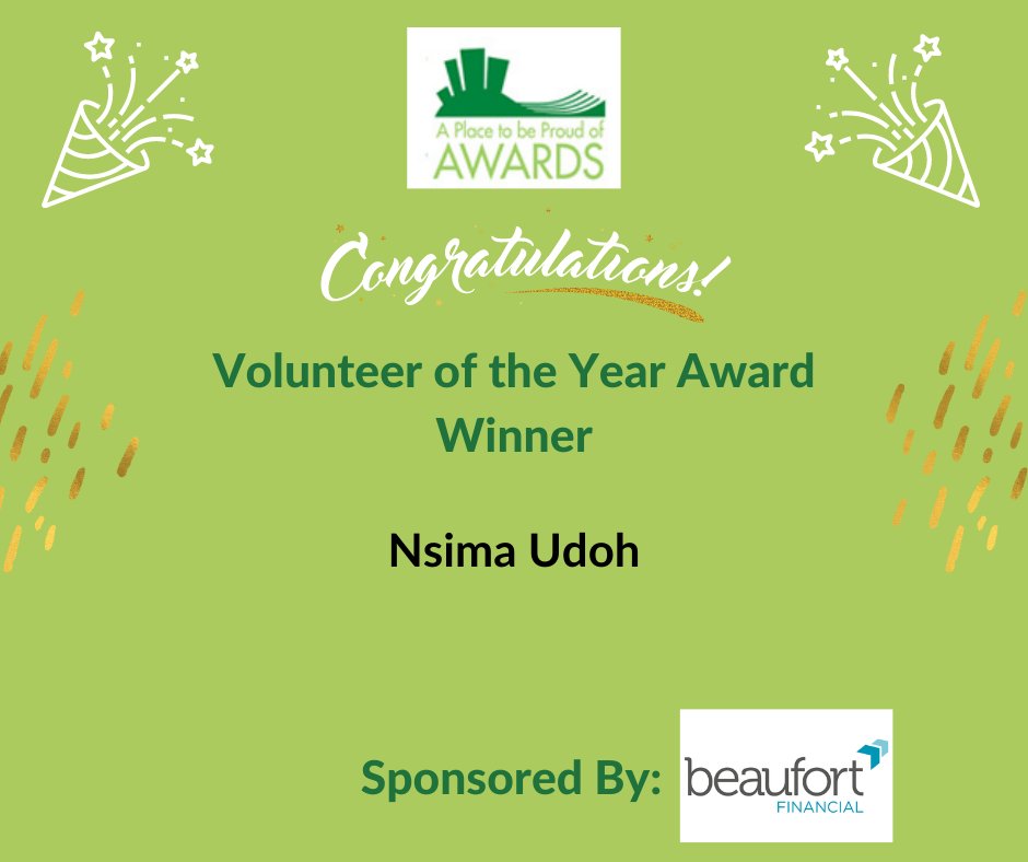 basingstoke's tweet photo. The winner of the #Volunteer of the Year award is Nsima Udoh. A deserving winner in a strong category bringing our rich #community and varied culture together. 

Nsima is involved in so many rewarding volunteering roles.

Sponsored by @BF_Reading 
#PlaceToBeProud #Basingstoke https://t.co/Yw9Yy7Xtd5