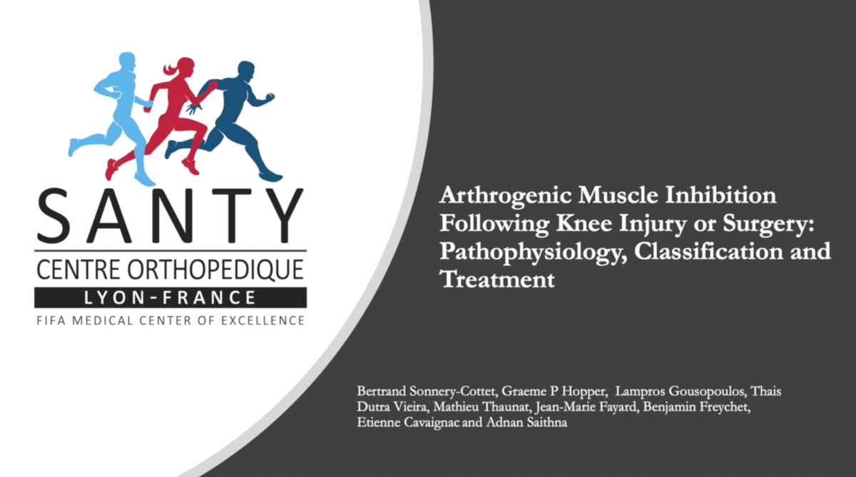 Video Journal of Sports Medicine (@videojsportsmed) on Twitter photo Do you consider AMI after knee injury or surgery? Check out this new #VJSM video describing a new classification for Arthrogenic Muscle Inhibition (AMI) following surgery! <a href="/Sonnerycottet/">B Sonnery Cottet</a> #openaccess #knee #quad
Link here: ow.ly/RV8y50JKWIX Do you consider AMI after knee injury or surgery? Check out this new #VJSM video describing a new classification for Arthrogenic Muscle Inhibition (AMI) following surgery! <a href="/Sonnerycottet/">B Sonnery Cottet</a> #openaccess #knee #quad
Link here: ow.ly/RV8y50JKWIX