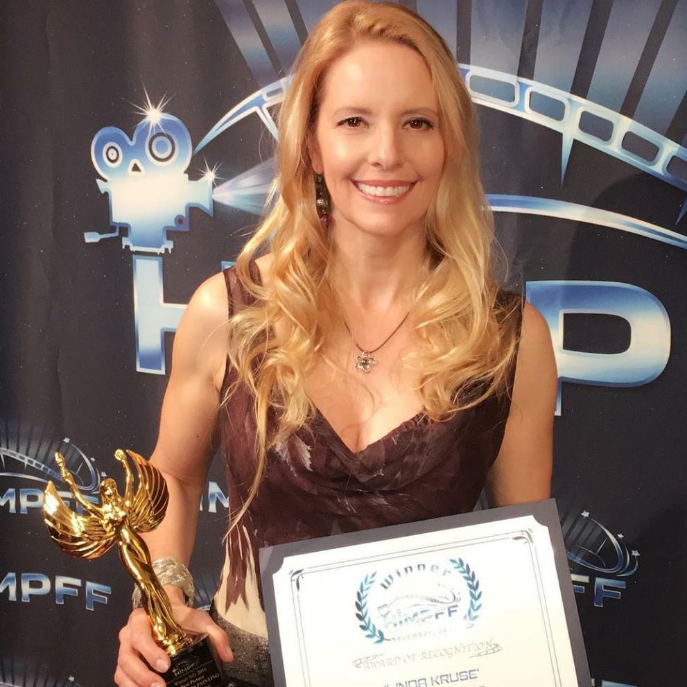 PIX from #HIMPFF Awards Night and 2x Winner Best Director Linda Kruse and Best Documentary for Krusing America Now 60 Awards Overall. Produced by Linda's Production Company Atticus Productions, Inc.