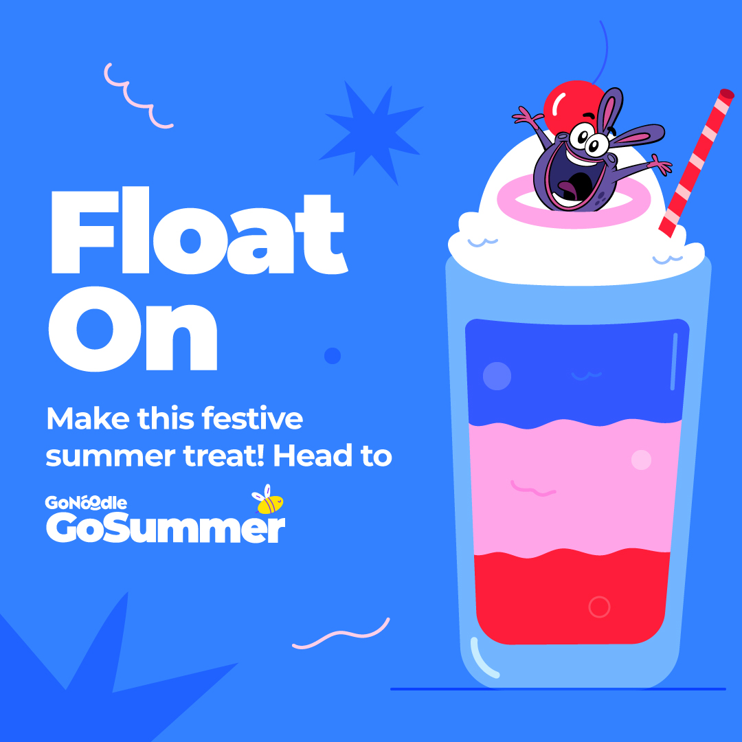 GoNoodle on Twitter "Get festive with a patriotic ice cream float