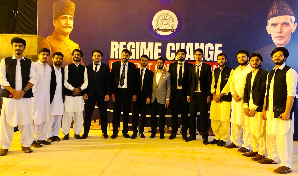 AneeqFazal's tweet photo. "Regime Change Operation &amp; Fall Out for Pakistan" seminar organised by Islamabad Bar Association, 30 June, 2022 @ImranKhanPTI @FarrukhHabibISF https://t.co/JPHfVImZSS