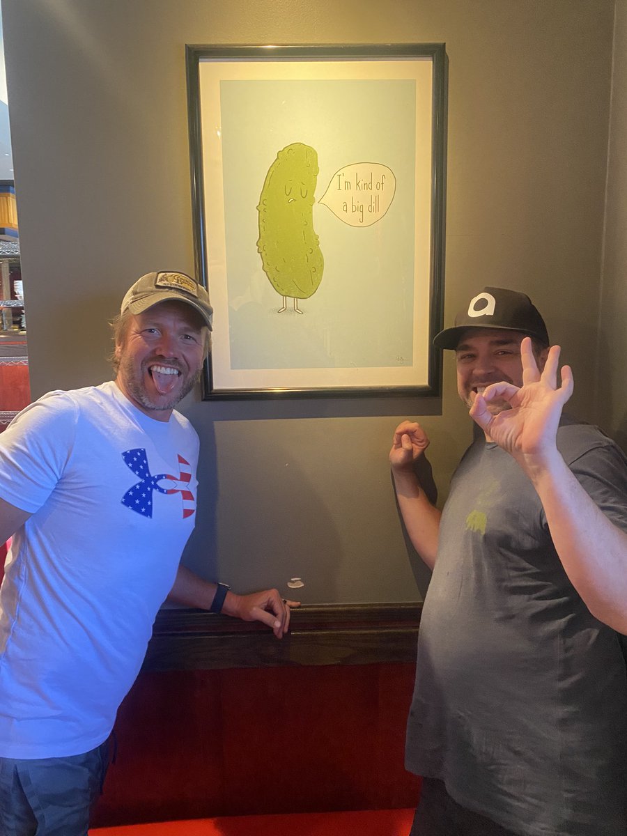 ericstrongin's tweet photo. Weird Dill pickle cravings by these two after hiking in. https://t.co/tvGa9D0TZx