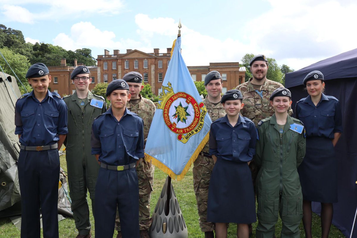 451SqnATC's tweet photo. On Sunday, staff and cadets from 451 Sqn, along with other squadrons from West Mercian and Staffordshire wings attended Armed Forces Day at @himley.hall. It was a great day, with a fantastic turnout. https://t.co/wVF9cEvYKP