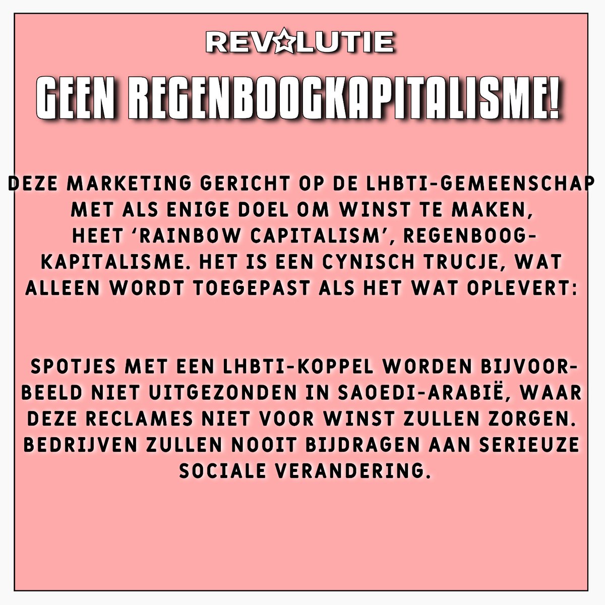 Revolutie_IMT's tweet photo. Op de laatste dag van Pride Month. https://t.co/LMk6oHk18h