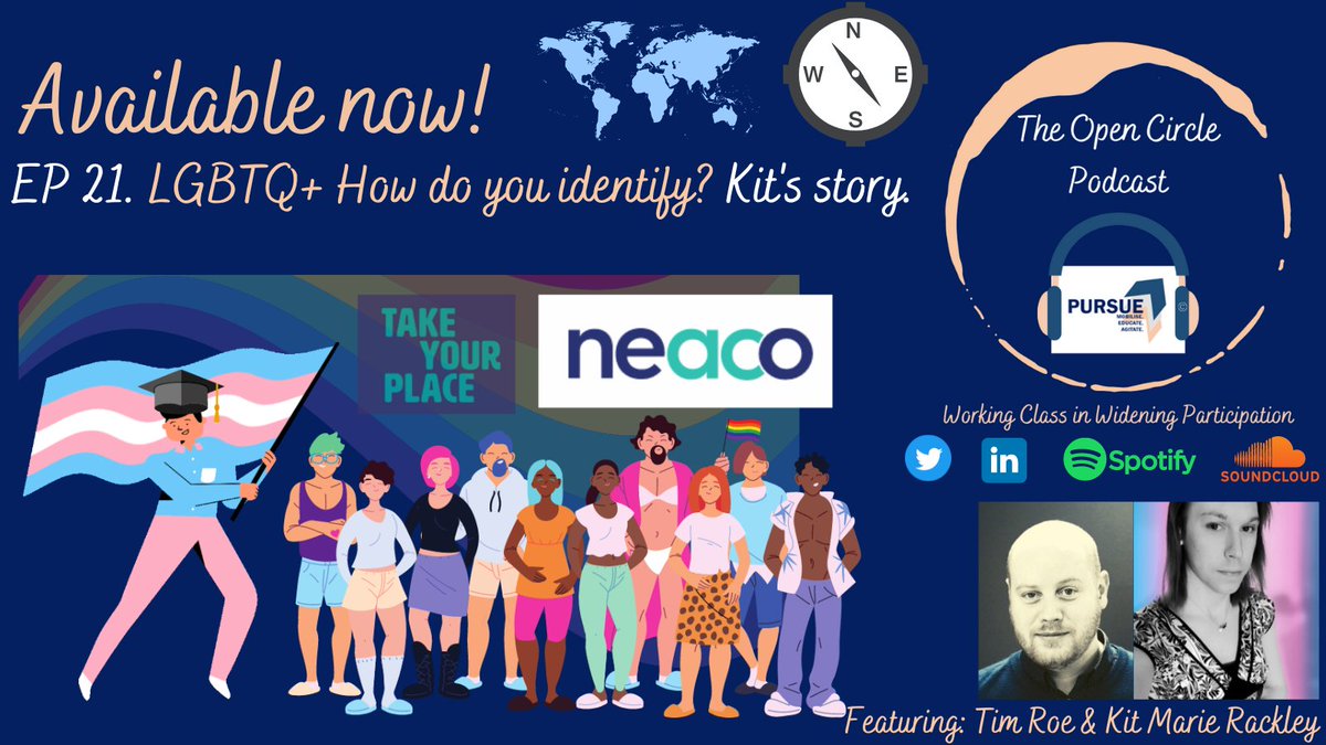 PURSUE2020's tweet photo. 📢To mark #Pride2022 🏳️⚧️🏳️🌈 #TOCP welcomes @neacoHEC_Kit @neacoHEC_Kit to explore Kit's many #identities and work with #LGBTQ + students @TakeYourPlaceHE #highereducation
Tune in here>>https://t.co/dQalbvOMK3 https://t.co/oBhGkGx66a