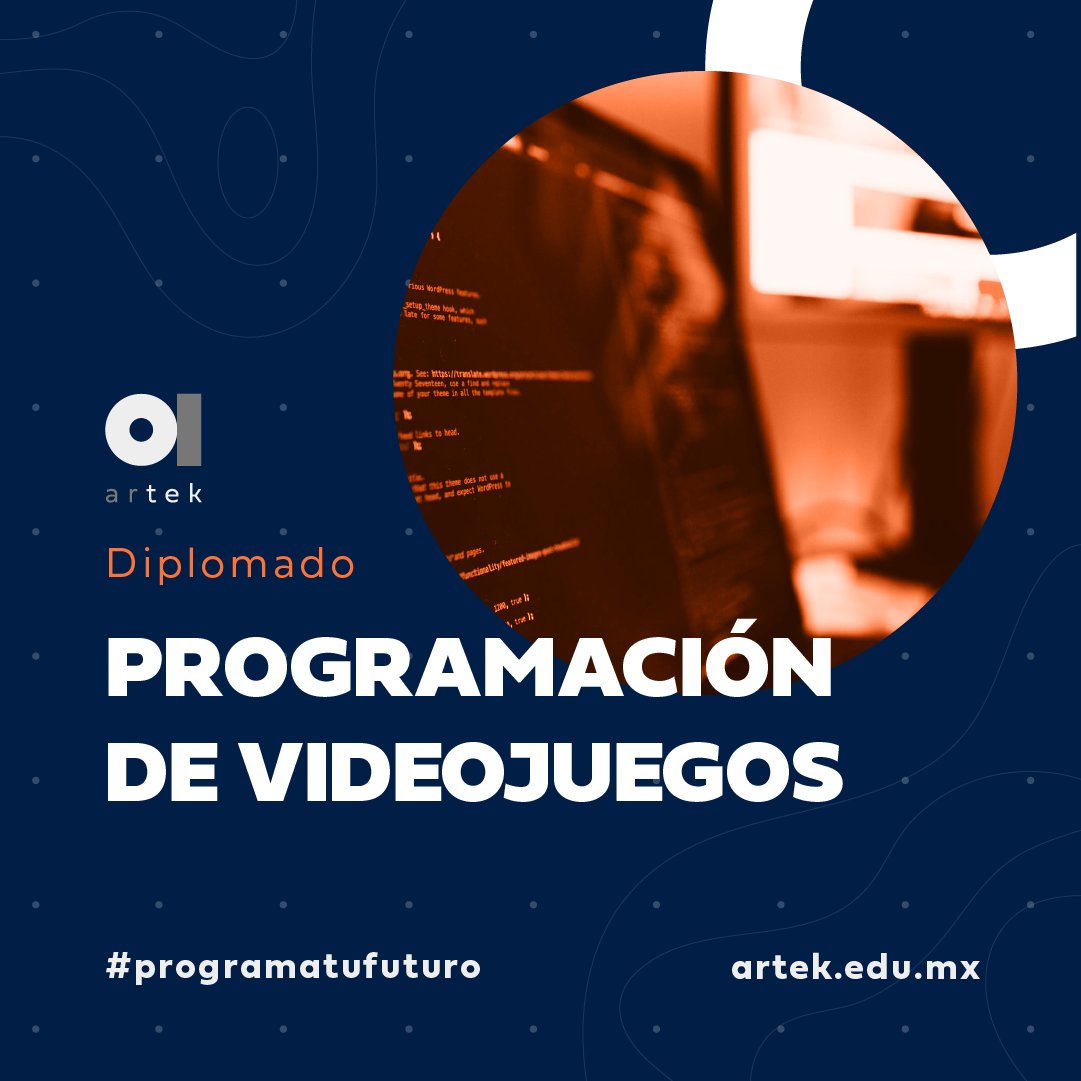 InstitutoArtek's tweet photo. La industria de los videojuegos es una de las más importantes a nivel mundial. 🎮
Conviértete en un profesional y #ProgramaTuFuturo con nuestro diplomado en Programación de Videojuegos. Aprenderás a crear tu propio videojuego desde cero.🕹️
Conoce más en👉https://t.co/AiXYi7lVXf https://t.co/hGiwMFs2A4