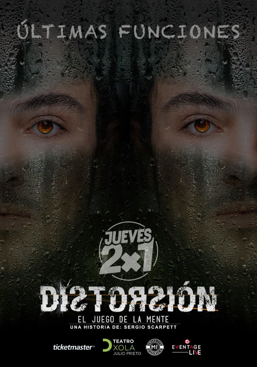 Distorsionmx1's tweet photo. ¡Nos vamos! Último fin de semana #Distorsion @JoaquinBondoni @makeitprensa @TeatroXola 

https://t.co/KmIKxK861q https://t.co/YyGBePFA0v