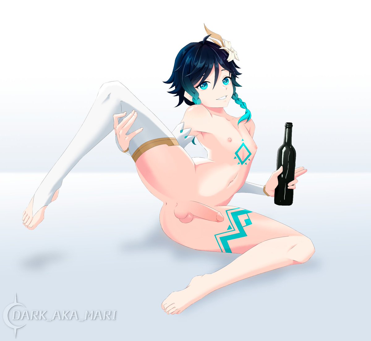 Я так долго рисовала этот арт, что мне он даже разонравился. 
#GenshinImpact #Venti #art