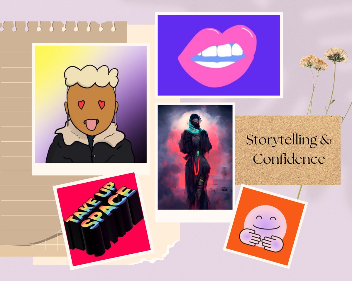 And last but definitely not least, today was about Storytelling and Confidence and it was a pleasure to have <a href="/thisispaff/">paff</a> and <a href="/assilemoremor/">Melissa Romero 🎈</a> join me! 

Make sure to follow their projects @takeupspace_nft and <a href="/GamechangeNFT/">The Gamechangers</a> as well, they're changing Web3 as we speak! 🍾