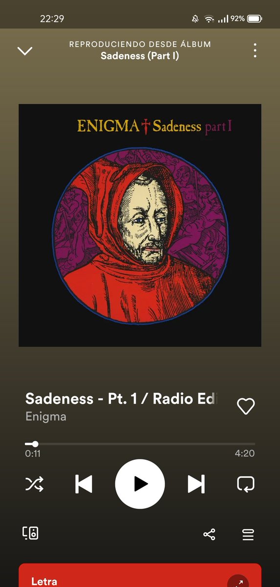 int1980's tweet photo. Si algo me vuela de verdad la cabeza es la inmarchitable frescura de "Sadeness" de Enigma, su fuerza que no decae en mas de 30 años.

Esos primeros 10 segundos, cuando el canto gregoriano da paso al redoble de beats, confirman que Michael Cretu hizo auténtica alquimia musical. https://t.co/w6CAuOVZhT