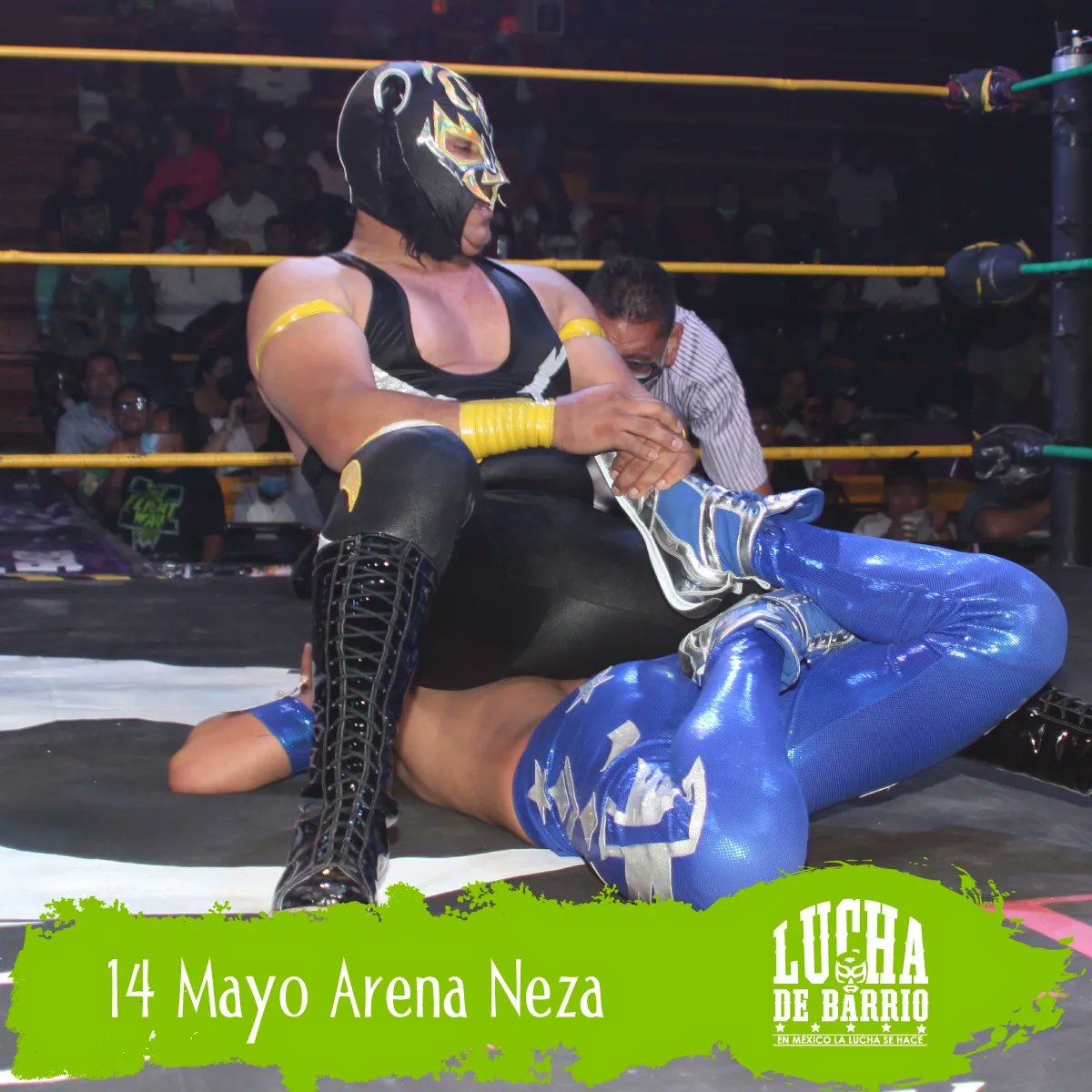 lucha_mx's tweet photo. #TBT del 14 de mayo en la Arena NeZa. En el debut de #LuchaDeBarrio https://t.co/YhOgqAgluN