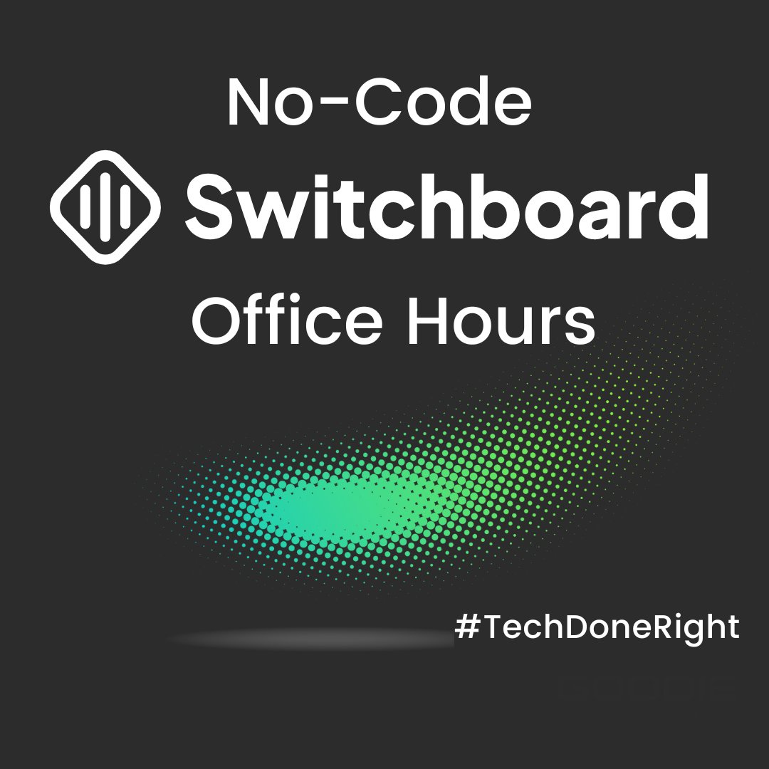 goodienation's tweet photo. It's a #TBT to our No-Code Office Hours partnership with Switchboard. Founders were able to optimize Zapier, develop new automations, and save over 100 hours of time. #TechDoneRight is Tech Done Optimally.
#GoodieImpact #IntentionallyGood https://t.co/uHELWrev0a