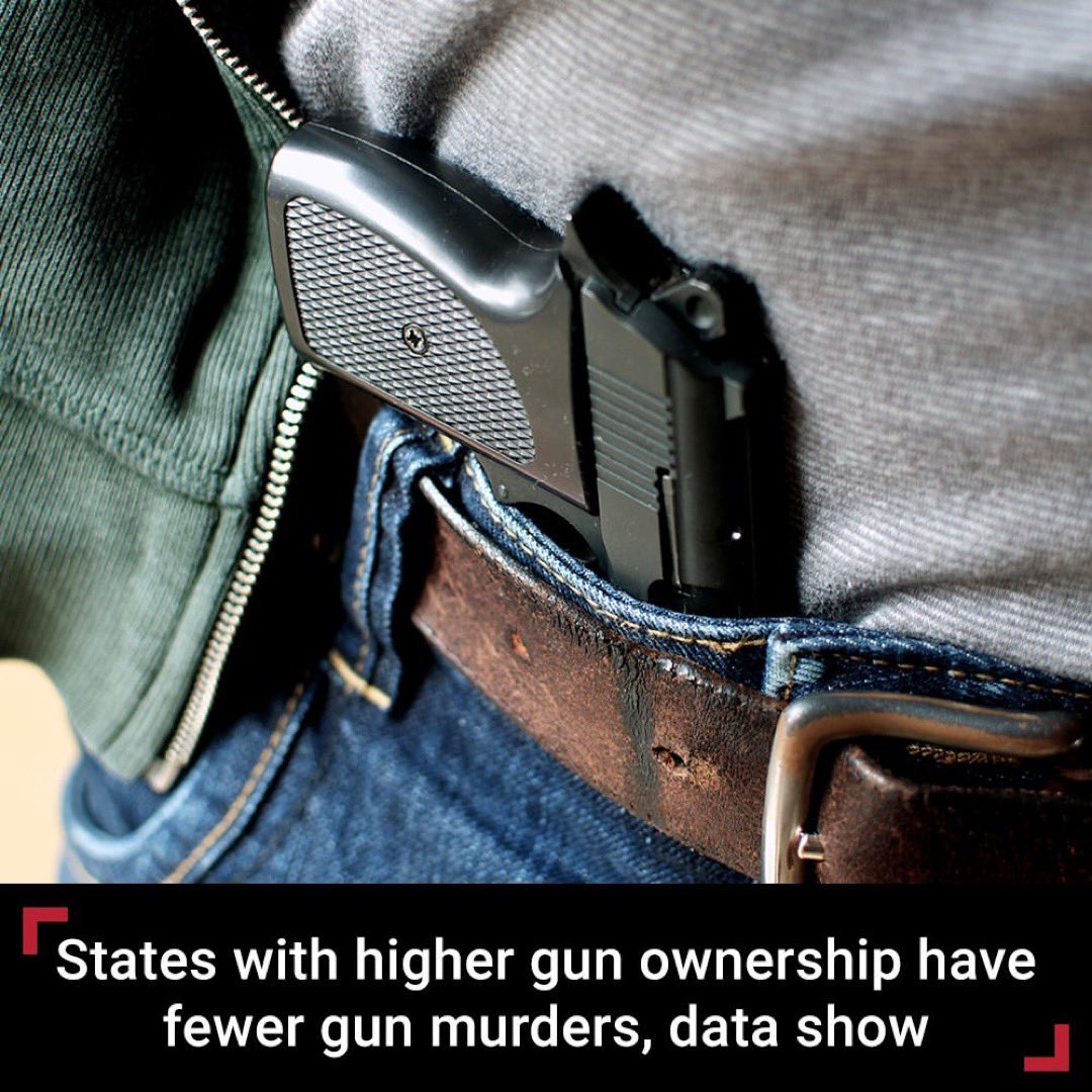 WNC2A's tweet photo. I think this gentleman should have a holster, but I canโt argue with this data from @FoxNews #2A #WNC2A #ED2A #2ndAmendment #gunowners #gun #guns https://t.co/pUSdQ3QAml