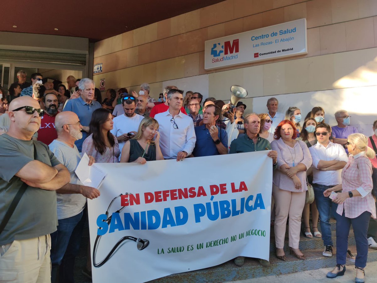 PSOE_LasRozas's tweet image. ¡En defensa de la sanidad pública!

Por la reapertura de urgencias de #ElAbajón en nuestro municipio

📢Reclamamos a @IdiazAyuso y @jdelauz que escuche a los vecinos y vecinas de #LasRozas y reabran el SUAP con el equipo completo hasta su cierre

#SanidadPública #ReaperturaSUAP