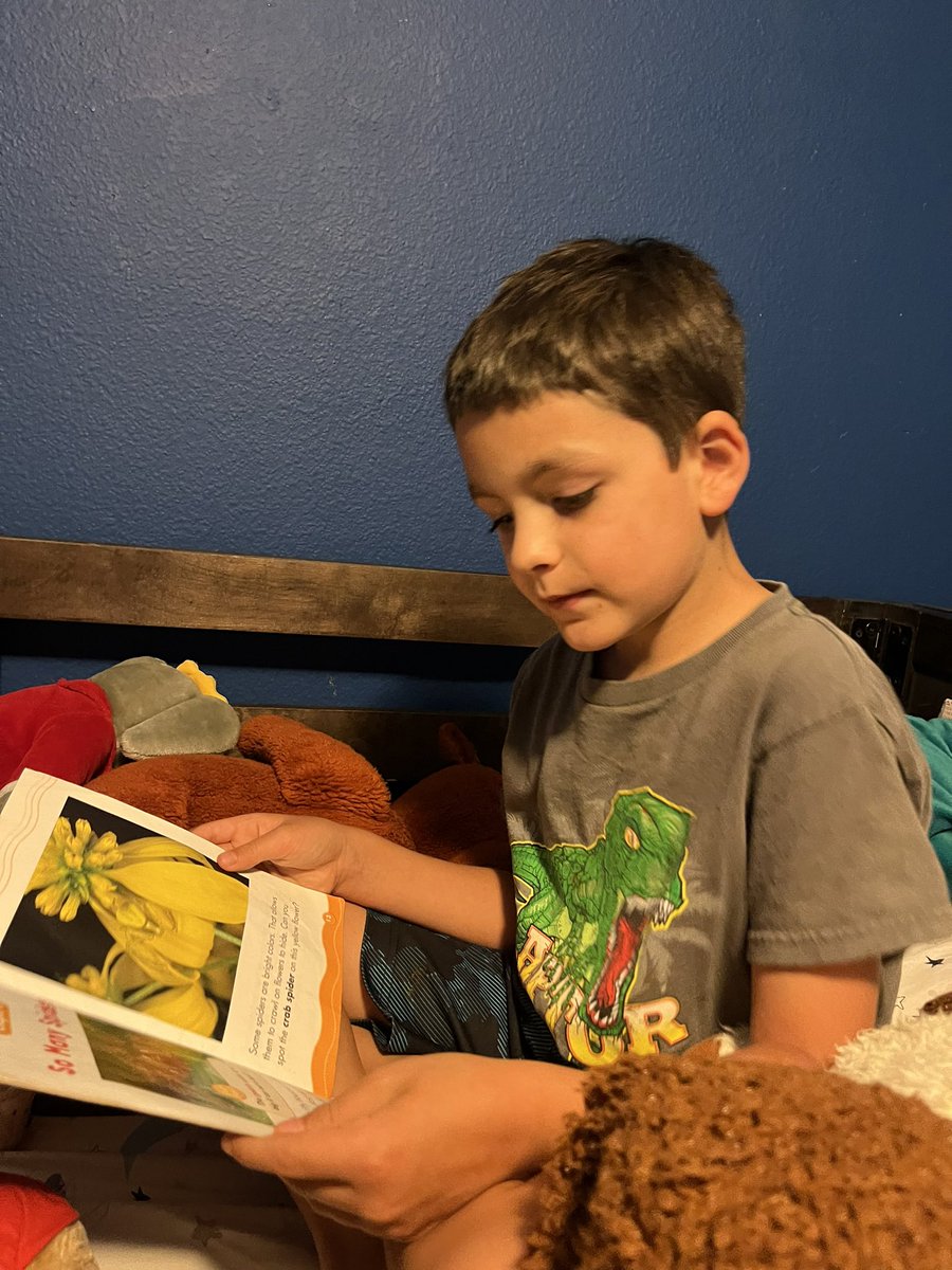 When you have a rough day, so he reads you a bedtime story instead 💖💕