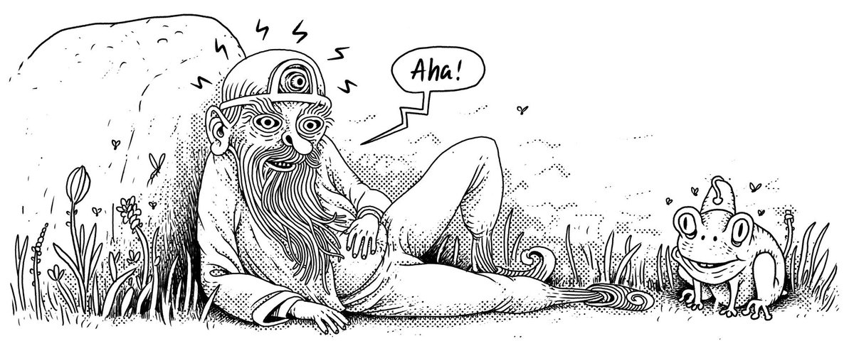 crucifore's tweet image. @RuniverseGame completely missed the competition but here is a pre-made non-entry anyway! Just imagine that Leroy the toad is a light bulb frog 😉. 
Art by @tomafbrockbrock 
#RuniverseGame