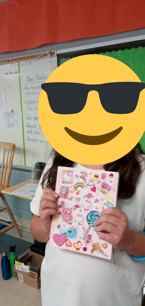 Some awesome journals made by these summer campers!  They decorated their covers, bound the pages, and added endsheets.  And they sure did wear me out! 😁