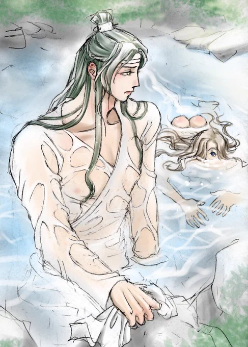 #今月描いた絵を晒す
6月は塗り直し絵を含めて18枚描きました
その中で気に入ってる4枚 