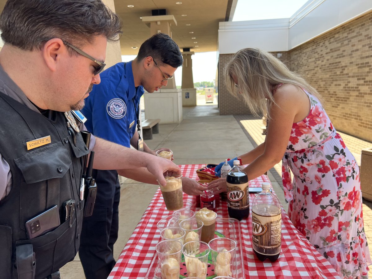 The RST Team enjoyed root beer floats to take a cool break from hard work!🍦  Thank you for always putting the Customer First and for keeping RST operating 24/7. We are so grateful for you! 🤗 #FlyRST #WorkRST